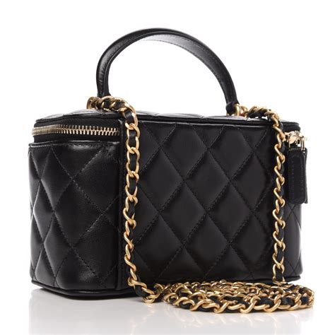 chanel vanity case bag small|chanel top handle vanity case.